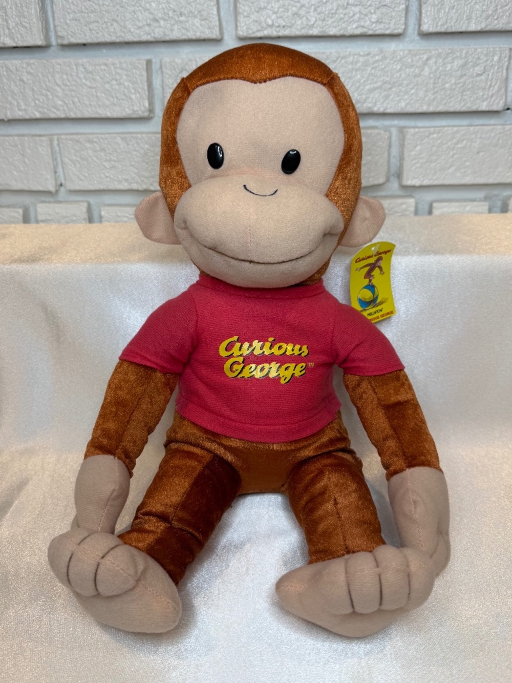 Vintage Curious George Plush with Tag
